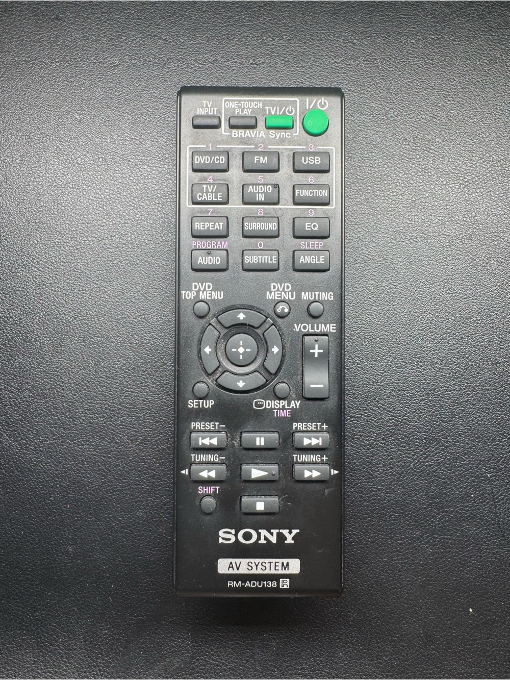 original sony rm-adu138 av system remote dav-tz140 davtz140 hbd-tz140 hbdtz140